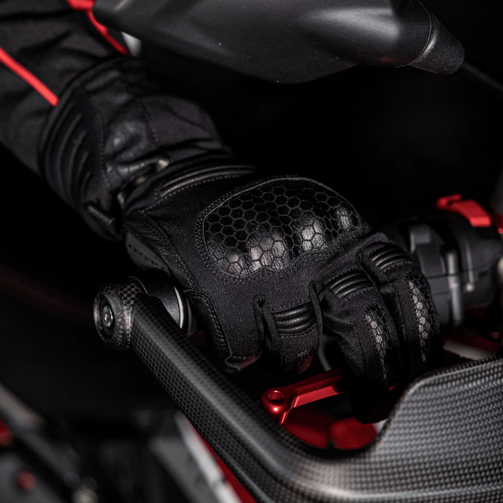 Clover WRZ-4 WP meleg, vízálló téli motoros kesztyű (fekete)