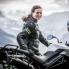 Kép 7/7 - Clover Hyperblade WP Lady sport-túra motoroskabát hölgyeknek (szürke-fluosárga)
