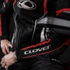 Kép 3/7 - Clover Rainblade-3 vízálló motoros dzseki szellőzőkkel és thermobéléssel (fekete-piros)