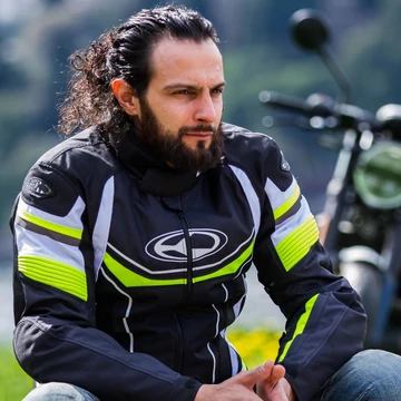 Clover Airblade-4 nyári motoros kabát (fekete-sárga)