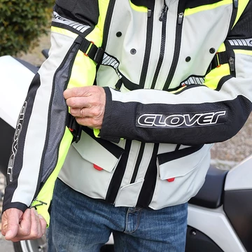Clover GTS-4 háromrétegű túramotoros kabát szürke sárga